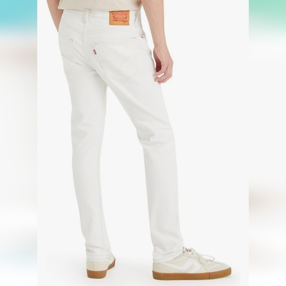 New In Plastic LEVI'S White Distressed 512 Slim Taper Fit Warp Stretch 40 X 30 - Picture 3 of 12